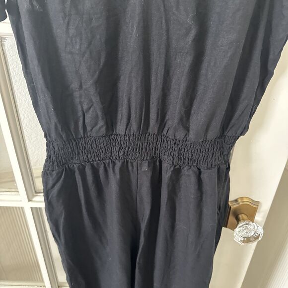 A New Day Jumpsuit  Woven Wide Leg  Black Womens Medium - Picture 5 of 11